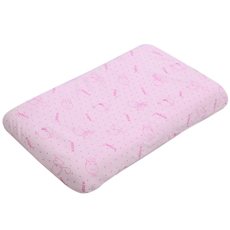 Pink Детская подушка для шеи, детские подушки для шейного отдела, постельные принадлежности для сна, мультяшная Подушка с эффектом памяти - Цвет: Pink