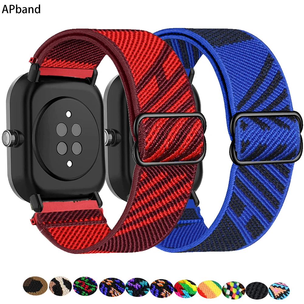Ремешок для часов 20/22 мм Amazfit GTS/2/2e/GTS2 Mini/GTR 3 Pro 42 мм/47 мм/GTR2/2e/stratos 2/3 спортивный