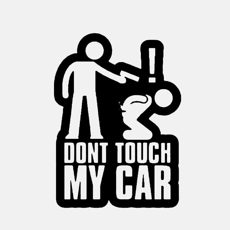 

Personality Car Sticker and Decals DONT TOUCH MY CAR Fun Motorcycle KK Anti-UV Waterproof PVC 15cm X 11cm