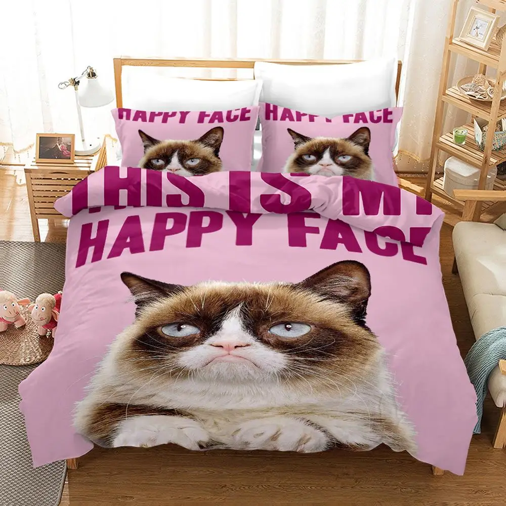 Cute Cat 3D Bedding Set Duvet Cover Set Bedding Set Luxury Twin Full Queen King Size Comforter Set Bed Set Home Textiles Cute Cat 3D Bedding Set Duvet Cover Set Bedding Set Luxury Twin Full Queen King Size Comforter Set Bed Set Home Textiles