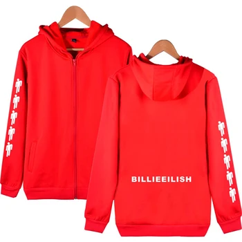 

Billie Eilish Zipper Hoodies Men Women High Quality Popular Hoodie Warm Breathable Sweatshirt Fashion Streetwear Hip Hop Hoodies