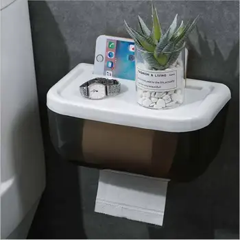 

Waterproof Toilet Paper Holder Home Bathroom Storage Rack Creative Foldable Hanger Tissue Box Portable Toilet Roll Holder