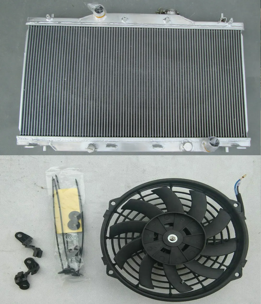 Алюминиевый радиатор для Honda Integra/Acura RSX type-R DC5 K20A 2.0L 16V Coupe MT 2002-2006& Fan 2003 2004 2005