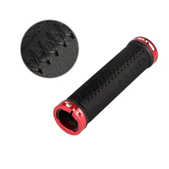 

GUB 1 pair Comfortable Handlebar Grips PU Leather Bicycle Handlebar Cover Retro Soft Mountain Bike MTB Bike parts