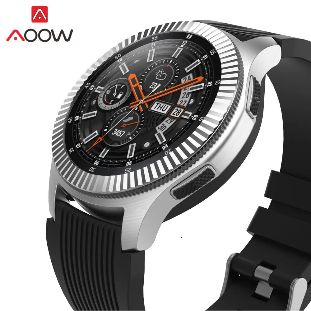 Рамка из нержавеющей стали кольцо Стайлинг для samsung gear S3 Frontier Galaxy Watch 42 мм 46 мм клеющаяся крышка защита аксессуары