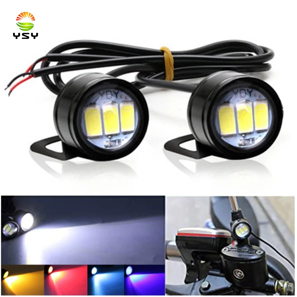 

YSY Super Bright Driving Light Eagle Eye LED Reverse Backup Driving Light Motorcycle Fog Lamp Headlight Daytime Running Light 2x