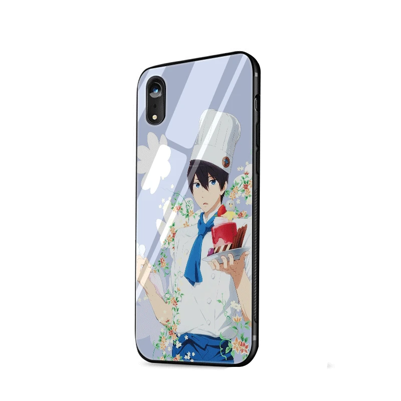Чехол для мобильного телефона стекло для iPhone XR X XS Max для iPhone 7 8 6 6s Plus 5 5S SE чехол nanase haruka бесплатно