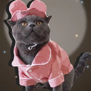 

2020 Cute Dog Clothes for Small Dogs Luxury French Bulldog Coat Print Chihuahua Denim Jacket New Puppy Costume Apparel PCH489