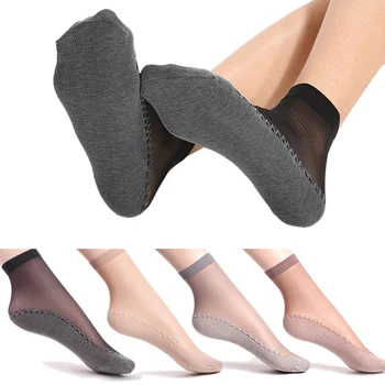 

10 Pairs Solid Color Funny Socks Casual Women Mesh Lace Socks Sexy Sheer Fishnet Silky Short Ankle Socks