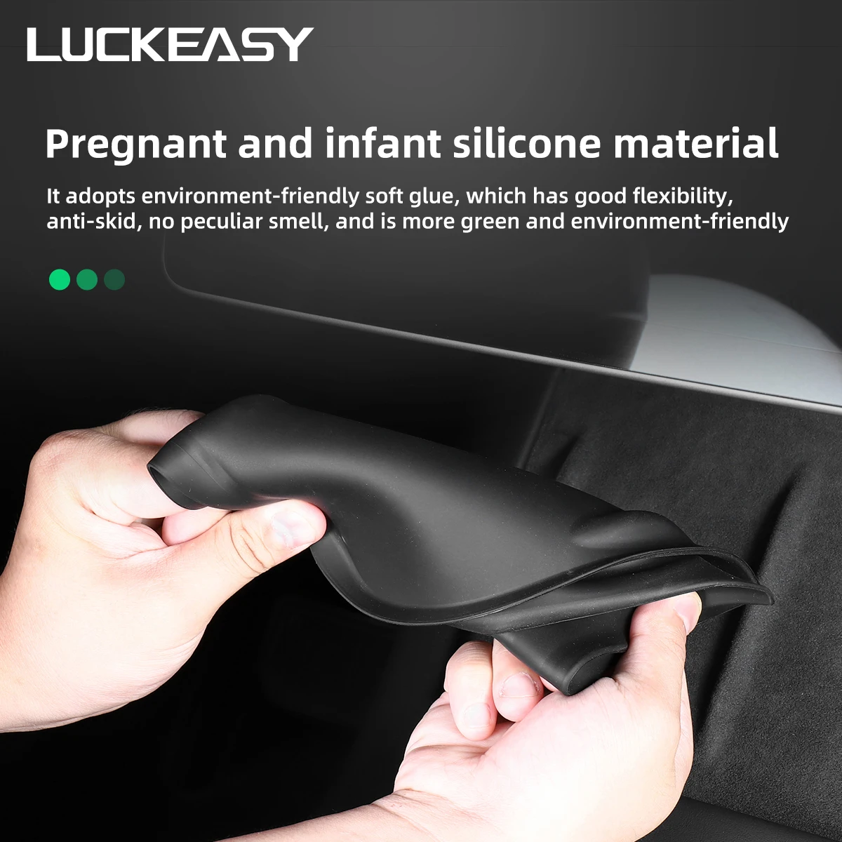 Wireless Charging Pad Interior Accessories For Tesla Model 3 Model Y-Silicone Anti-Skid Pad Type Model3 Car Phone Wireless Charging Pad wireless charging pad