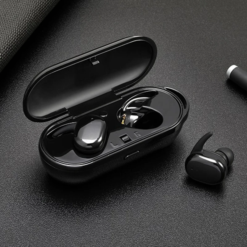 Мини TWS Bluetooth 5,0 наушники с сенсорным управлением беспроводные бинауральные наушники водонепроницаемые спортивные стерео шумоподавляющие с микрофоном