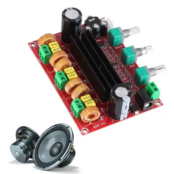 

TPA3116 2.1 Digital Audio Amplifier Board DC 24V 80Wx2+100W TPA3116D2 Subwoofer Amplifier Board 2.1 Channel High Power