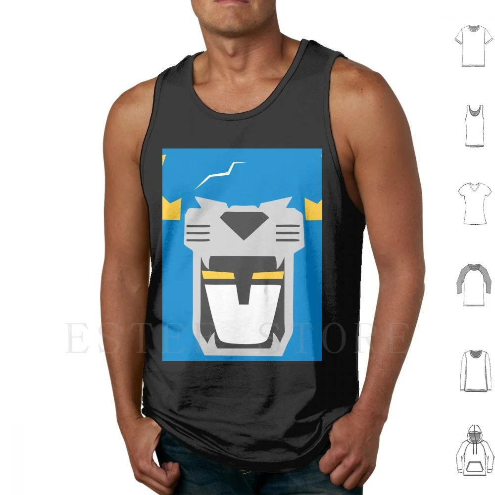 Voltron-Blue Lion Canotte Gilet Senza Maniche Voltron Blue Blue Lion