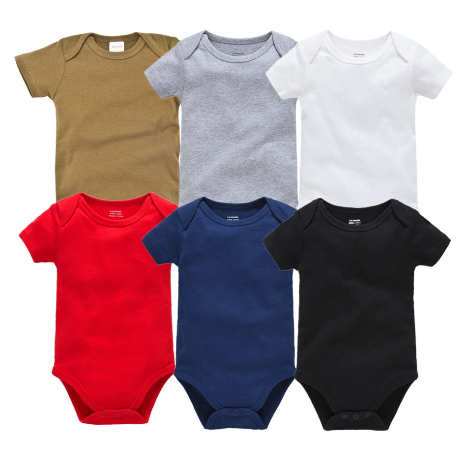 solid baby bodysuits