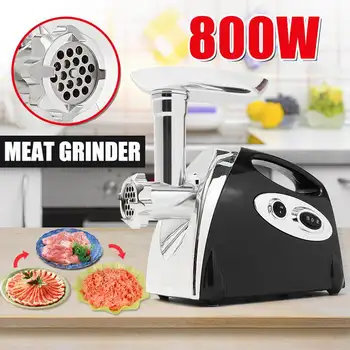 

800W Multifunction Electric Meat Grinder Sausage Stuffer Mincer 110-220V With 3 Cutting Plates Adaptors EU/US Plug Kitchen Tool