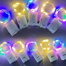 

10PCS Led String Lights holiday decoration lighting AG13 garland 1m2m 3 Modes LED Garlands Fairy Lights For Christmas Decoration