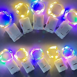 10PCS Led String Lights holiday decoration lighting AG13 garland 1m2m 3 Modes LED Garlands Fairy Lights For Christmas Decoration