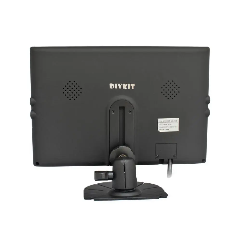 DIYKIT " Сплит-дисплей с одновременным воспроизведением изображения от четырех видеокамер заднего вида монитор для автомобиля+ 4 x CCD IR ночного видения камера заднего вида для автомобиля грузовика автобуса