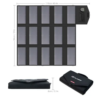 

Folding Solar Panel 18V 100W Portable Outdoors Solar Charger for camping