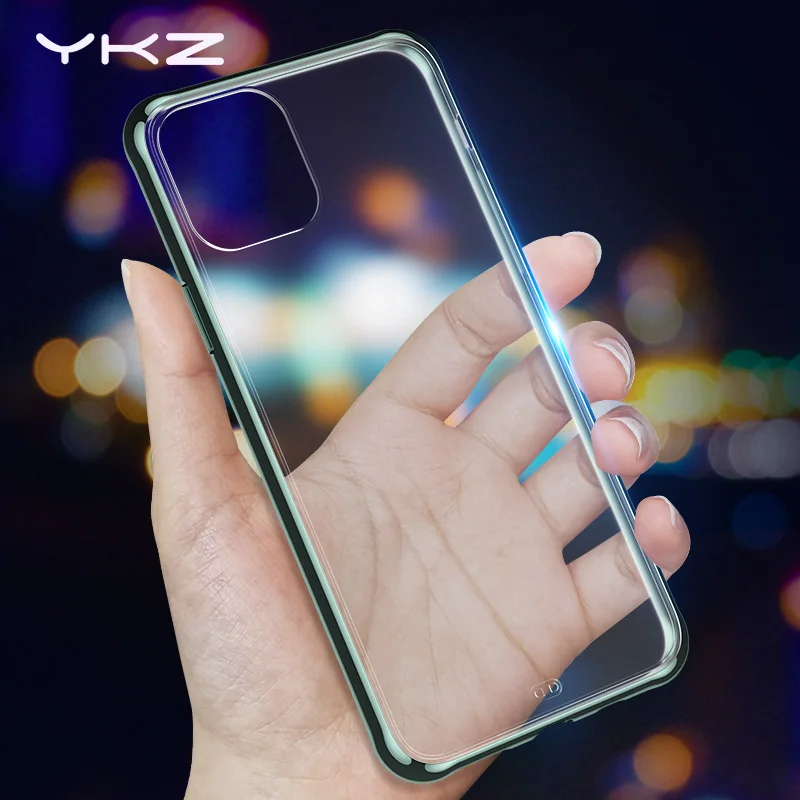 YKZ Матовый Прозрачный чехол для телефона iPhone 11 Pro Max 6 6S 7 8 Plus X XS XR Мягкая Рамка