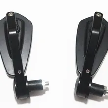 Черные универсальные боковые зеркала заднего вида для 7/" Бар Конец мотоцикла мотоцикл