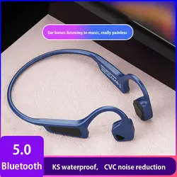 Костная проводимость наушники Спортивная портативная гарнитура Bluetooth 5,0 беспроводная гарнитура с микрофоном для iphone xiaomi huawei