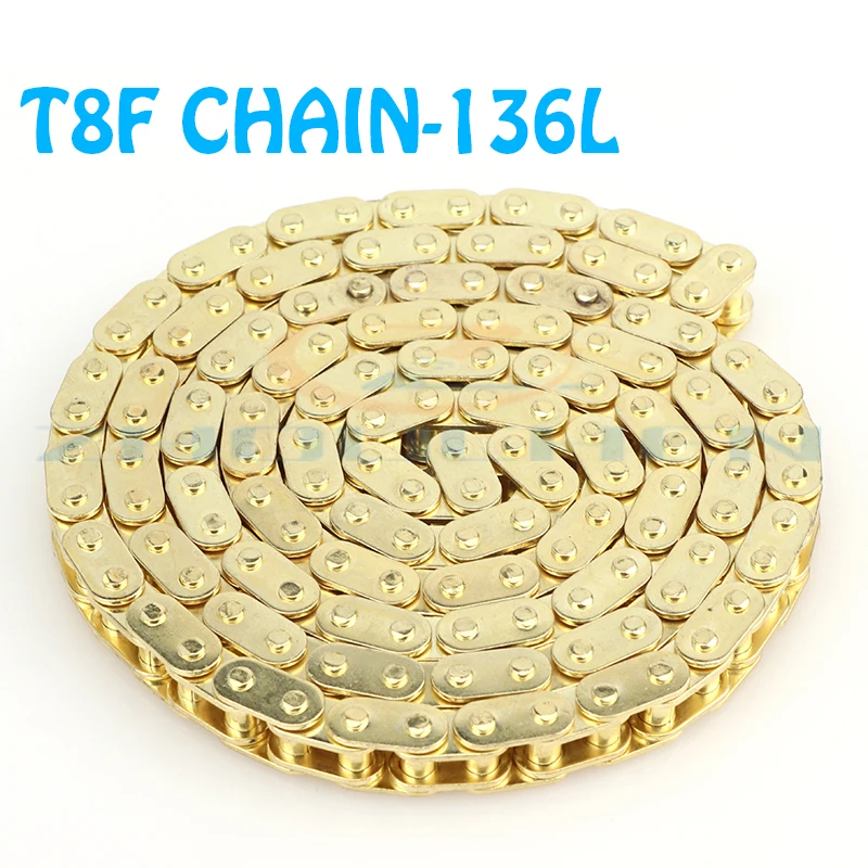 2 stroke 47cc 49cc T8F chain 136 links suitable for China Mini Dirt ATV