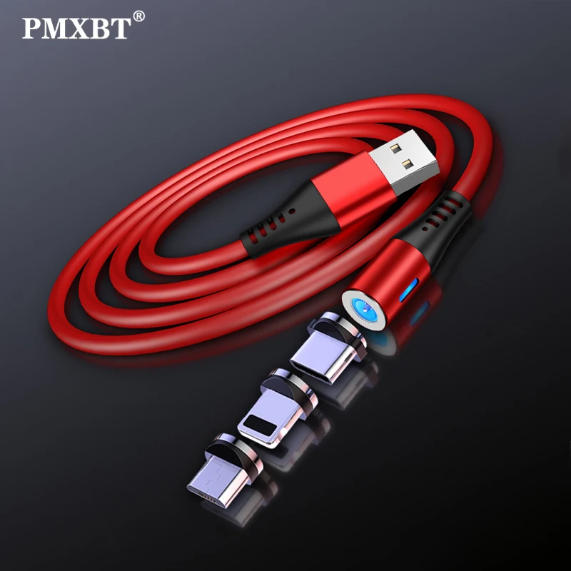 Магнитный кабель из жидкого силикона для iPhone Micro USB Type C шнур быстрой зарядки и