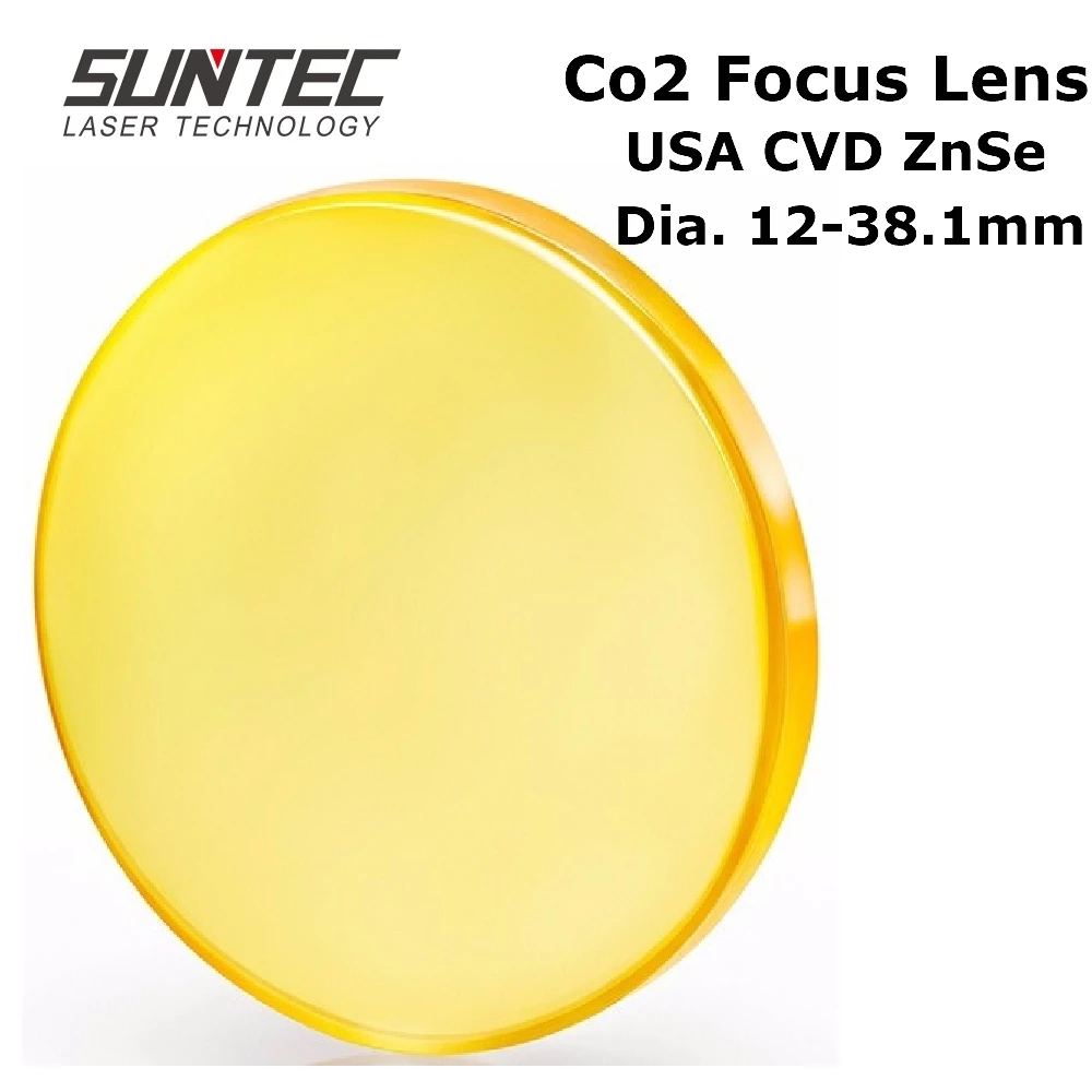 

CO2 Laser Focus Lens USA CVD ZnSe DIA 12 18 19.05 20 38.1 FL 38.1 50.8 63.5 76.2 101.6 for CO2 Laser Engraving Cutting Machine