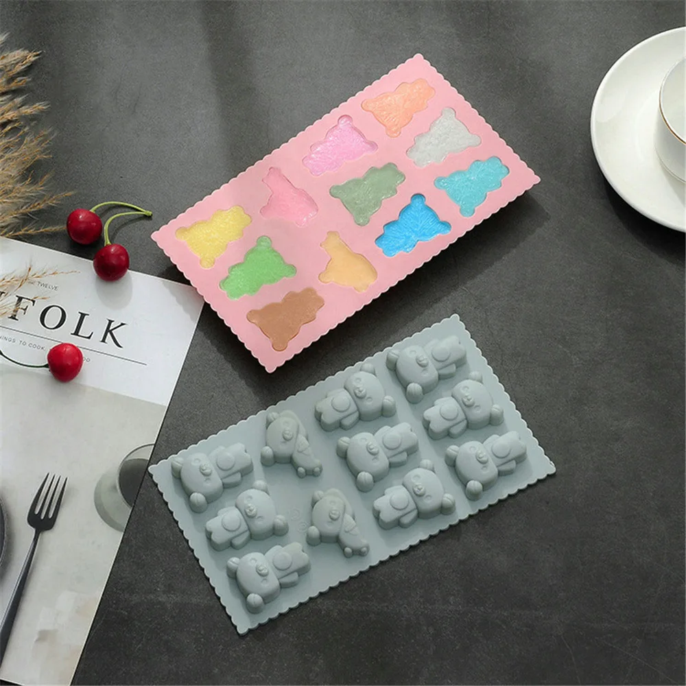 11 сетка мультфильм силиконовая форма Медведь инструменты для украшения тортов