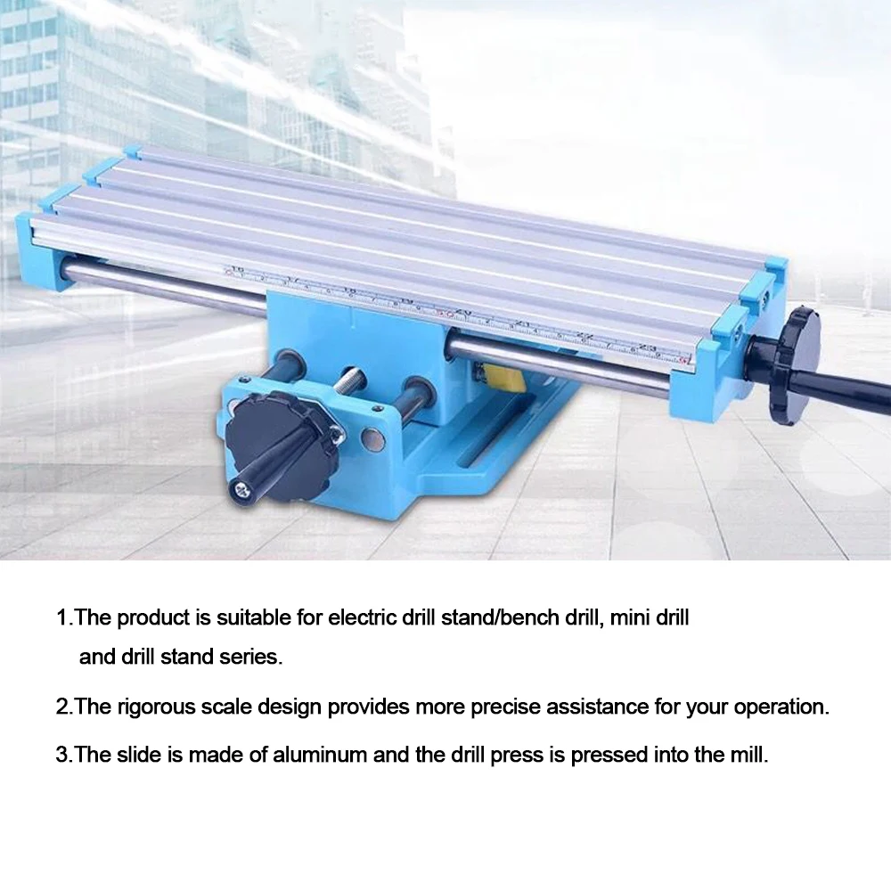 

Mini Accuracy Milling Table Workbench Mill Machine Vise Multifunctional Assisted Bench Boring Positioning Cross Adjustment
