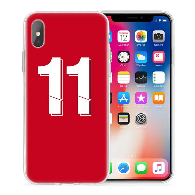 Чехол с номером 10 для Apple iphone 11 Pro XS Max XR X 7 8 6 6S Plus 5 5S SE 5C силиконовый чехол для телефона - Цвет: 07