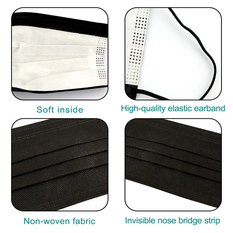 New-Mouth-Mask-Black-Disposable-Mask-Mascarillas-Mouth-Caps-Cotton-Disposable-Face-Masks-Filter-Cloth-Face (2)