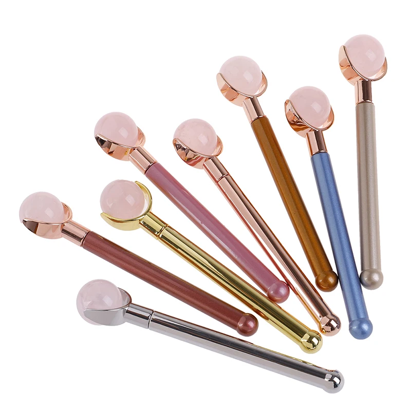 Natural Jade Roller Face Massager Crystal Stone Body Jade Massager Lady Anti Wrinkle Face-lift Beauty Tool 8 Colors