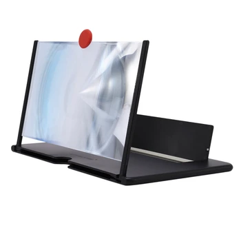 

12 Inch Mobile Phone Screen Amplifier 3D Video Screen Amplifier Magnifying Glass Stand Foldable Magnifying Stand