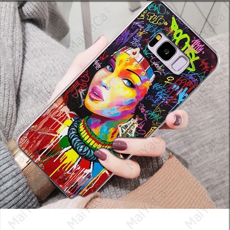 Colorful art african girl