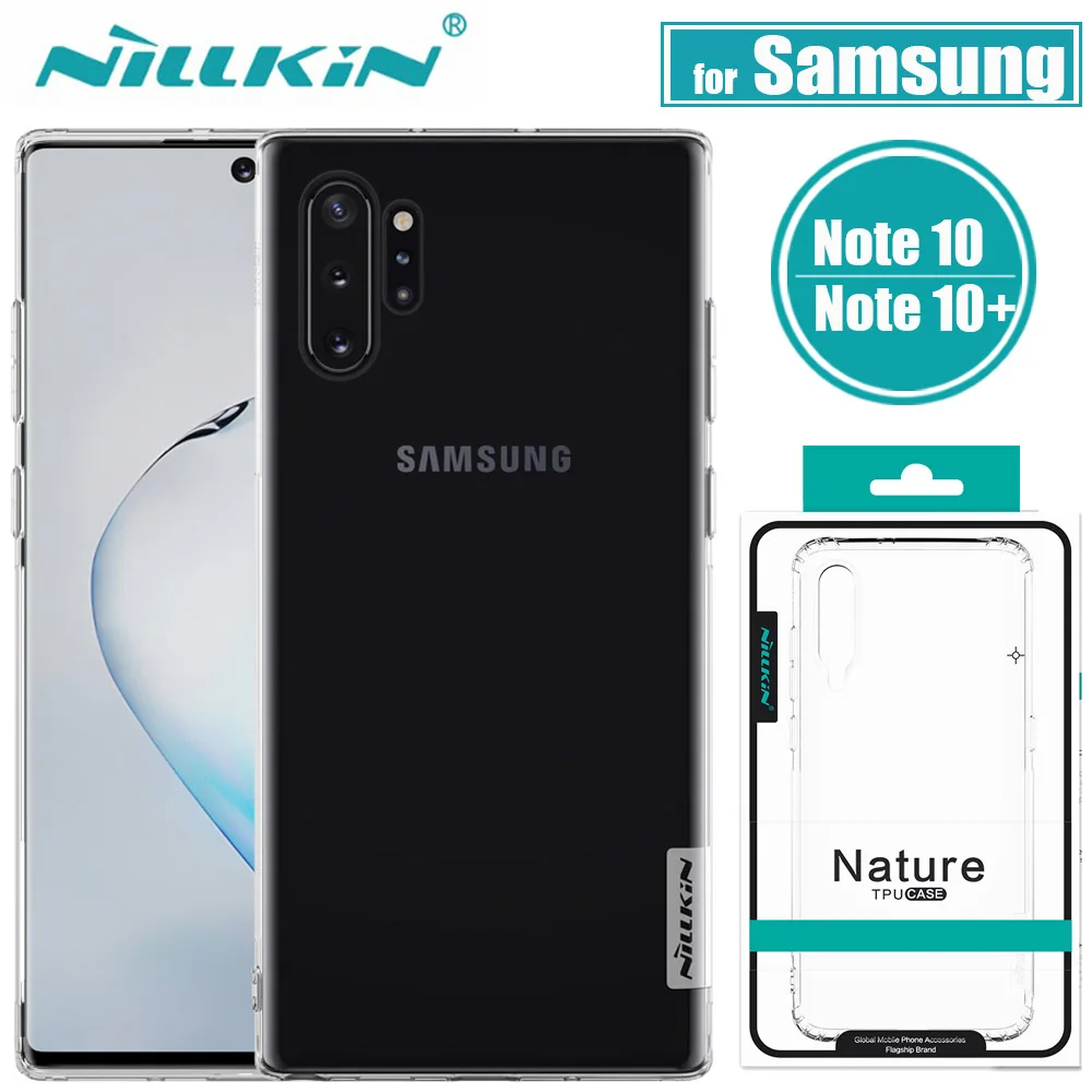 

Nillkin Case for Samsung Galaxy Note 10 Plus 5G Cover Soft Silicone TPU Clear Back Full Cover Case for Samsung Note10 Plus 5G