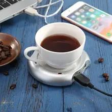 Нагреватель из алюминиевого сплава с USB чашкой для чая, кофе, напитков, Термокружка, подставка для бутылки, подогреватель, коврик, портативные прочные аксессуары