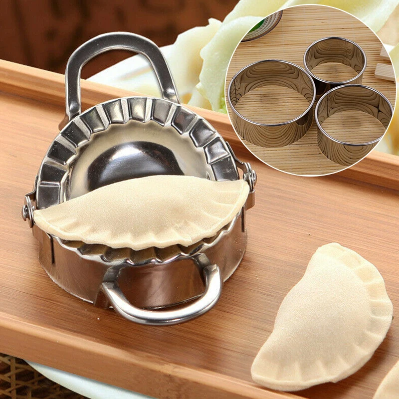 

4pcs/Set Dumpling Maker Tools Dumpling Cut Dumpling Mould Stainless Steel for home and kitchen accessories