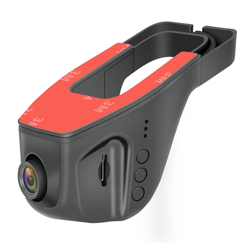 Universial 1080P FHD Автомобильный видеорегистратор 2MP камера видеорегистратор WiFi gps g-сенсор Даш-камера USB аксессуар для автомобиля - Название цвета: BK