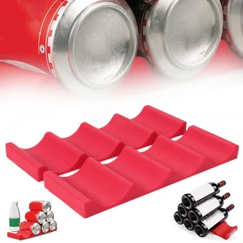 

European Style Creative Silicone Beer Bottle Mat Beer Tray Refrigerator Beverage Beer Horizontal Silicone Mat Storage Mat