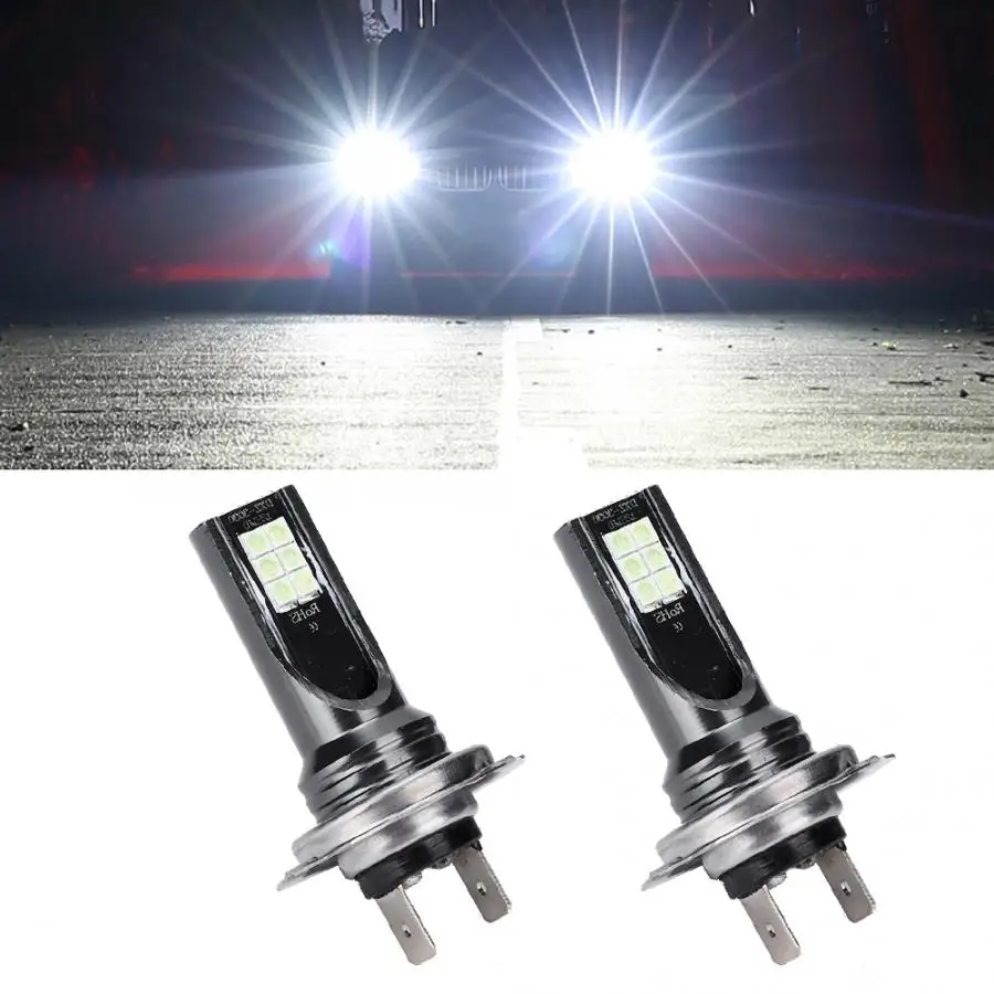 Пара автомобильных фар 3030 H7 12LED белый свет 3000K 1000LM передние фары автомобиля противотуманные фары авто аксессуары