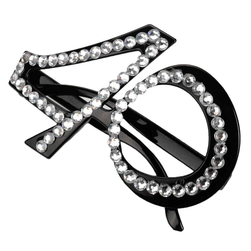30th 40th 50th 60th Diamante Birthday Novelty Party Eyeglasses Age Glasses