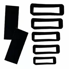 

2 Pieces Silicone Strap Active Loop, Black Rubber Strap Active Loop 8 10 12 14 16 18 20 22 24 26 28 30mm Watch Buckle