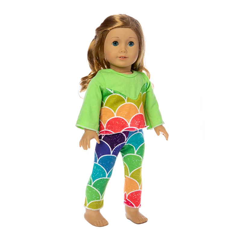 Радужная одежда подходит для американского 1" Девочка Кукла Александра игрушка лучший подарок