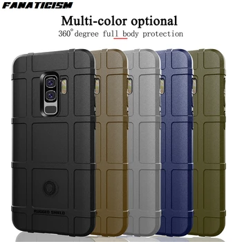 شراء 300 قطعة جديد وعرة درع غطاء سيليكون الهاتف ل غالاكسي S8 S9 درع الحال بالنسبة لسامسونج S8plus S9plus كوكه كابا