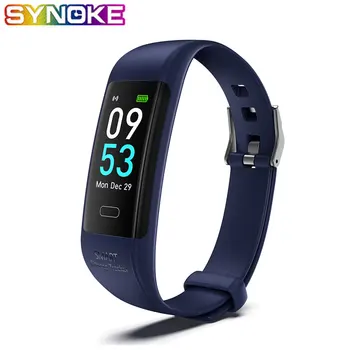 

SYNOKE Smart Watch Men Sport Pedometer IP68 Waterproof Heart Rate Calories Monitoring Wristband Message Reminder For IOS Android