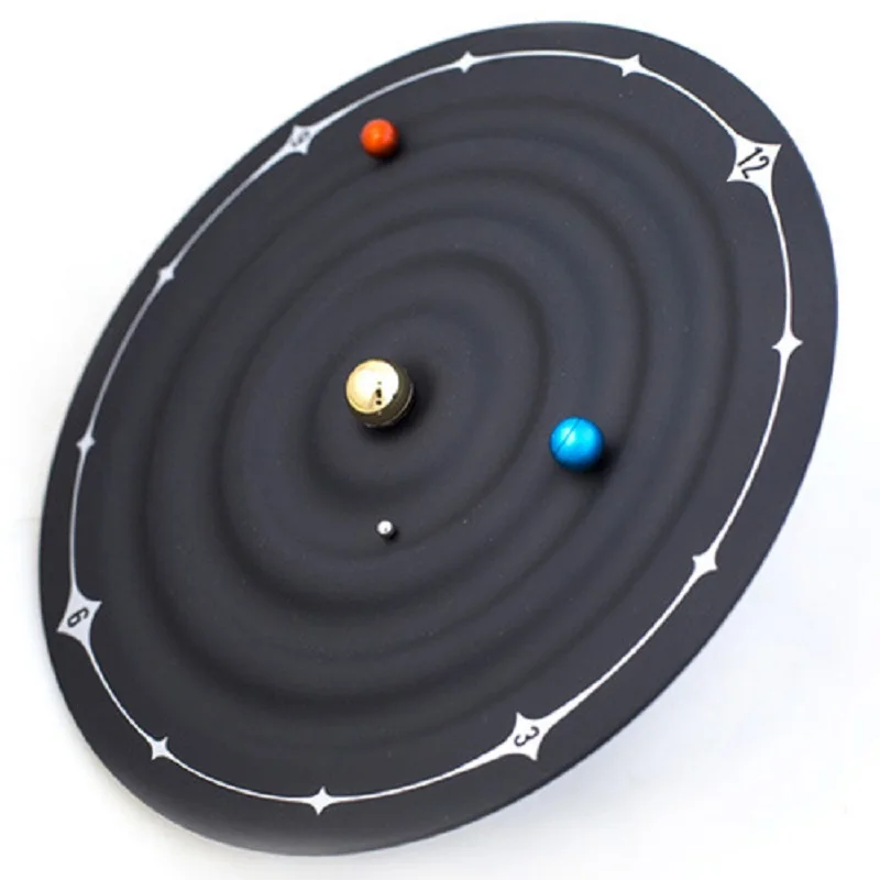 Магнитные часы Orbit Galaxy, креативные настольные будильники, современный дизайн, планета, шар, настольные часы, настенные, настольные, домашний декор