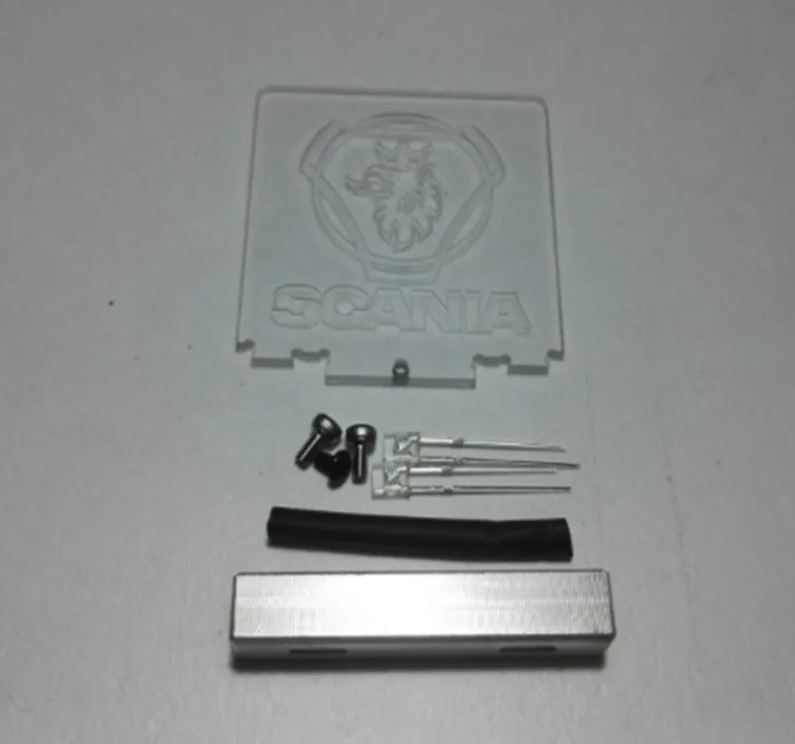Светодиодный логотип габаритные огни для tamiya 1:14 весы rc scania r620 56323 r470 трактор, прицеп, грузовик
