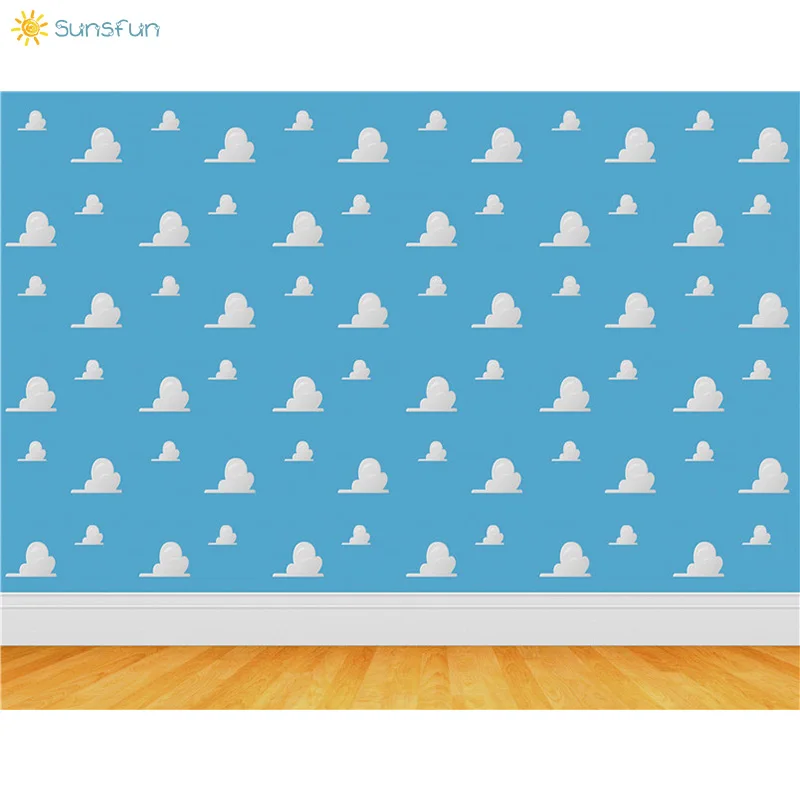 Sunsfun История игрушек фон для фотографии мультфильм Дети День Рождения Вечеринка студия фон настроить фон для фотостудии